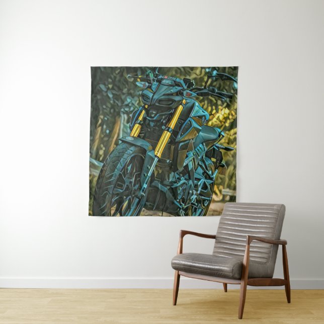 Motorcycle gift tapestry (In Situ)