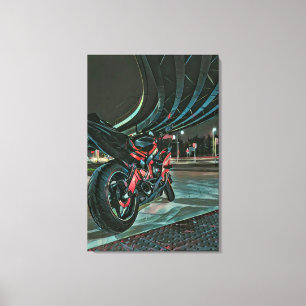 motorcycle gifts for boyfriend canvas print