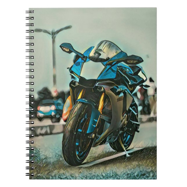 motorcycle gifts for him notebook (Front)