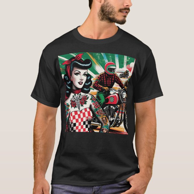 Motorcycle Girl T-Shirt (Front)