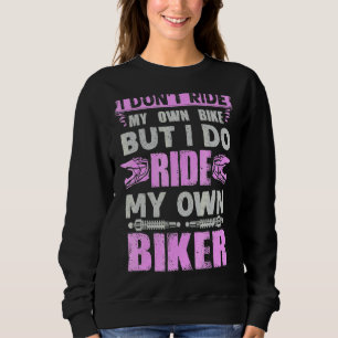 Motorcycle Girl Women Biker Chick Biking Bikers Sp Sweatshirt