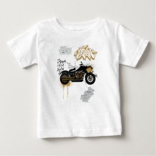 Motorcycle gold  baby T-Shirt