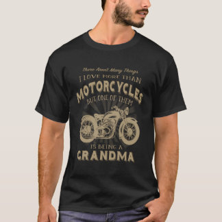 Motorcycle Grandma Funny Vintage Biker Granny Biki T-Shirt