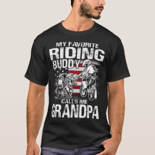 Motorcycle grandpa Shirt My Favourite Riding Buddy