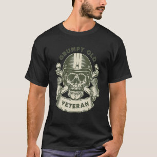 MOTORCYCLE GRUMPY OLD VETERAN   Retirement T-Shirt