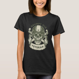 MOTORCYCLE GRUMPY OLD VETERAN   Retirement T-Shirt