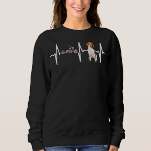 Motorcycle Harrier Heartbeat Dog Sweatshirt