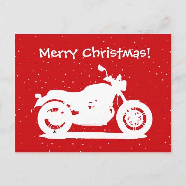 Motorcycle Holiday Postcard (Front)