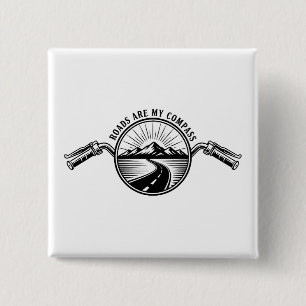 Motorcycle Horizon Adventure      15 Cm Square Badge