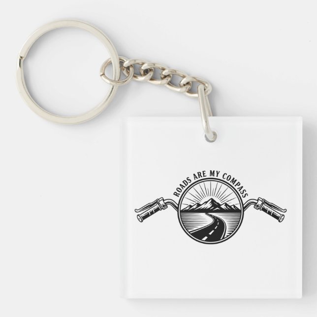 Motorcycle Horizon Adventure      Key Ring (Front)