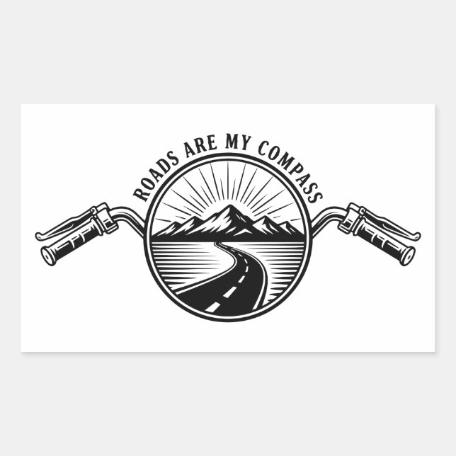 Motorcycle Horizon Adventure      Rectangular Sticker (Front)