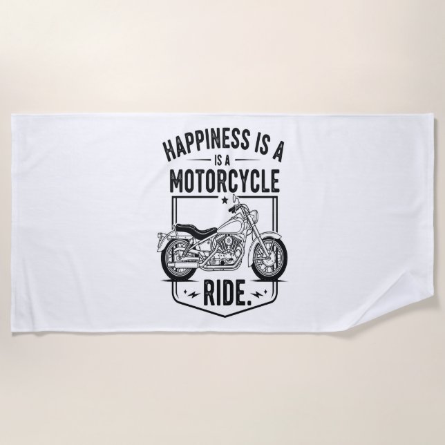 Motorcycle in Desert Cactus Western Set (2) Beach Towel (Front)