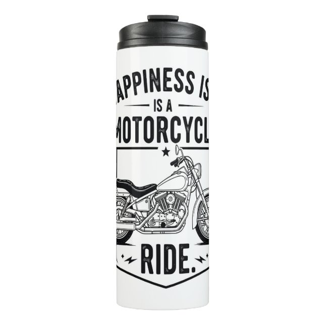Motorcycle in Desert Cactus Western Set (4) Thermal Tumbler (Front)