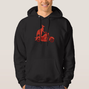 Motorcycle Kangaroo   Wildlife Animal Australia Hoodie