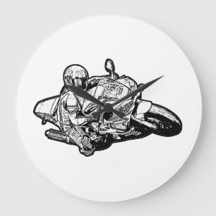Motorcycle large clock