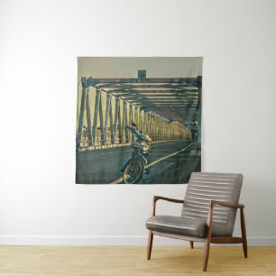 Motorcycle lover gift tapestry