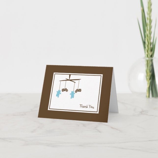 Motorcycle Mobile Thank You Note Card (Front)