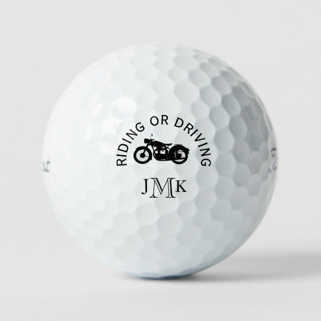 Motorcycle & Monogram Titleist Pro VI Golf  Golf Balls (Front)