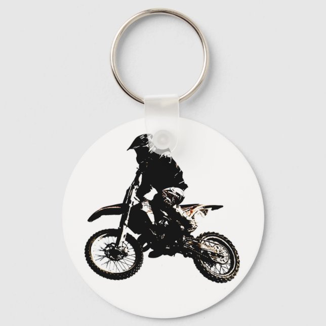 Motorcycle Motocross Key Ring (Front)