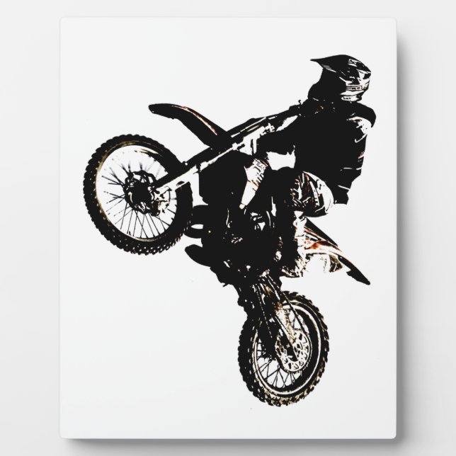 Motorcycle Motocross Plaque (Front)