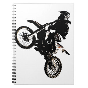 Motorcycle Motocross Spiral Notebook