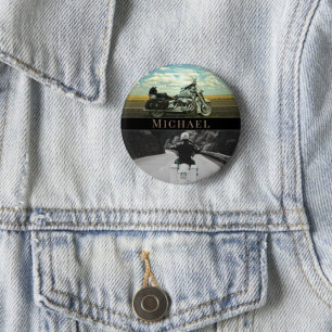 Motorcycle Motorbike accessory biker 6 Cm Round Badge