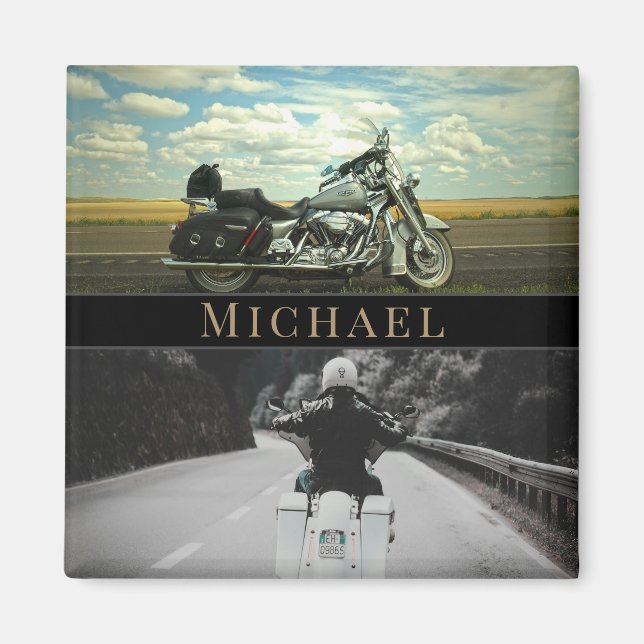 Motorcycle Motorbike bike biker Magnet (Front)