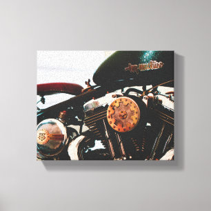 Motorcycle Motorbike Biker Ride Rider Canvas Print