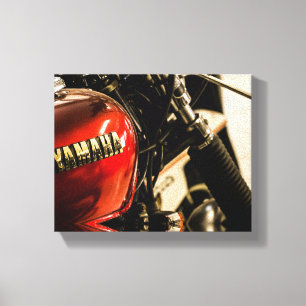 Motorcycle Motorbike Biker Ride Rider Details Canvas Print