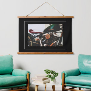 Motorcycle Motorbike Biker Ride Rider Hanging Tapestry