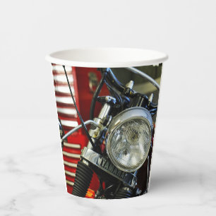 Motorcycle Motorbike Biker Ride Rider Paper Cups