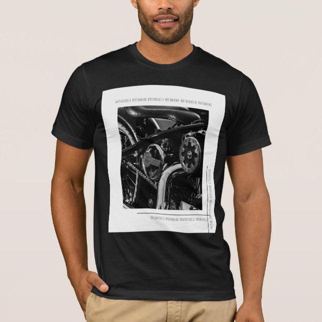 Motorcycle Motorbike Biker Ride Rider T-Shirt (Front)