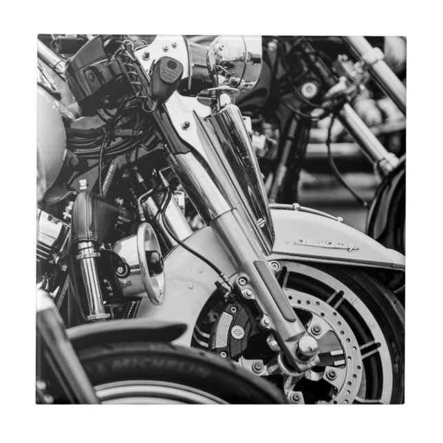Motorcycle Motorbike Biker Ride Rider Tile (Front)
