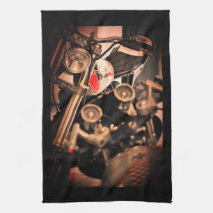 Motorcycle Motorbike Biker Tea Towel