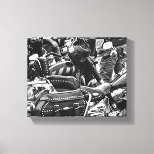 Motorcycle Motorbike Bikers Ride Riders Details Canvas Print