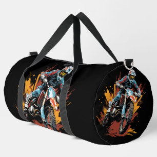 Motorcycle Motorbike Motorcross Biker Large Duffle Bag