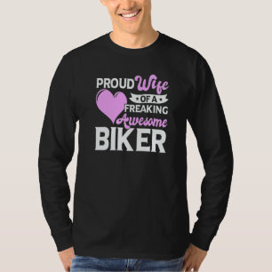 Motorcycle  Motorcyclist Biker Wife T-Shirt