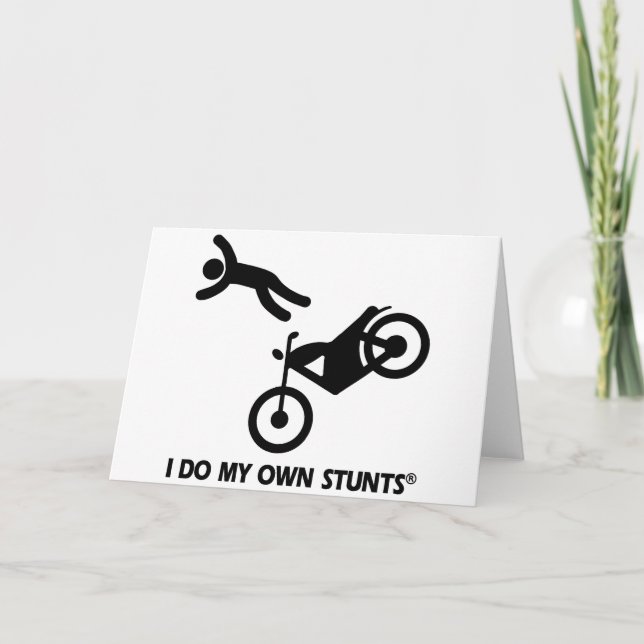 Motorcycle My Own Stunts Card (Front)