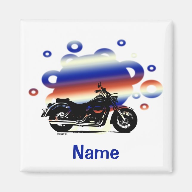 Motorcycle Name Magnet (Front)