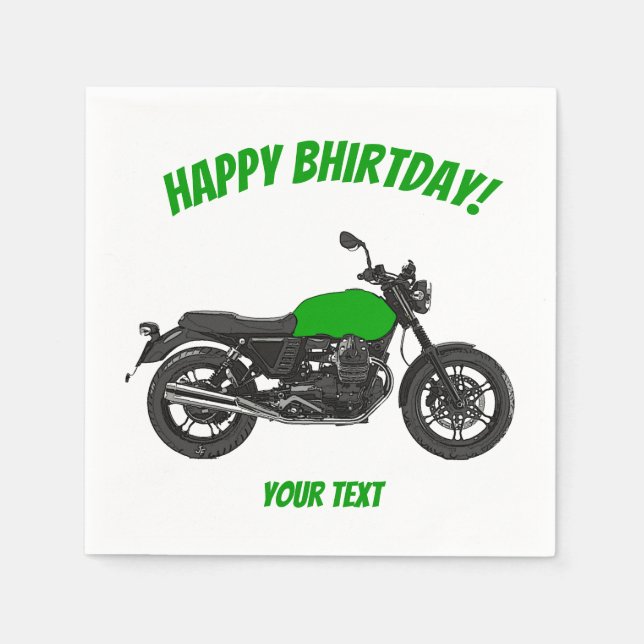 Motorcycle Napkin (Front)