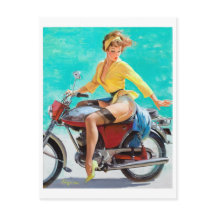 Motorcycle Pin Up