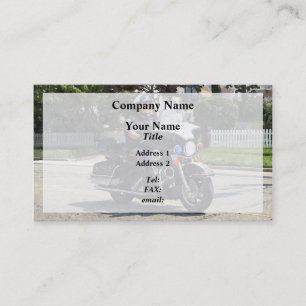 Motorcycle Police Officer Business Card