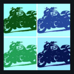 Motorcycle Pop Art Poster<br><div class="desc">Pop Art Motorcycle</div>