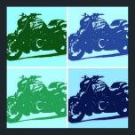 Motorcycle Pop Art Poster<br><div class="desc">Pop Art Motorcycle</div>