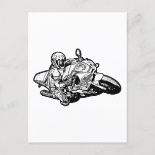 Motorcycle postcard