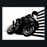 Motorcycle Poster<br><div class="desc">Motorcycle (日本語解説) 疾走するバイク。</div>