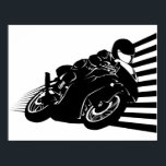 Motorcycle Poster<br><div class="desc">Motorcycle （日本語解説） 疾走するバイク。</div>