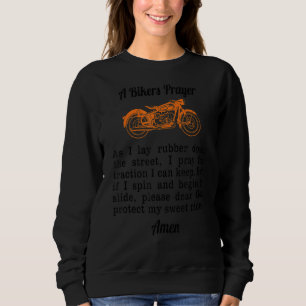 Motorcycle Prayer Bikers Prayer Men Women Kids Sweatshirt