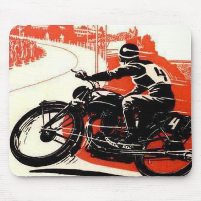 Motorcycle Race Mouse Pad (Front)