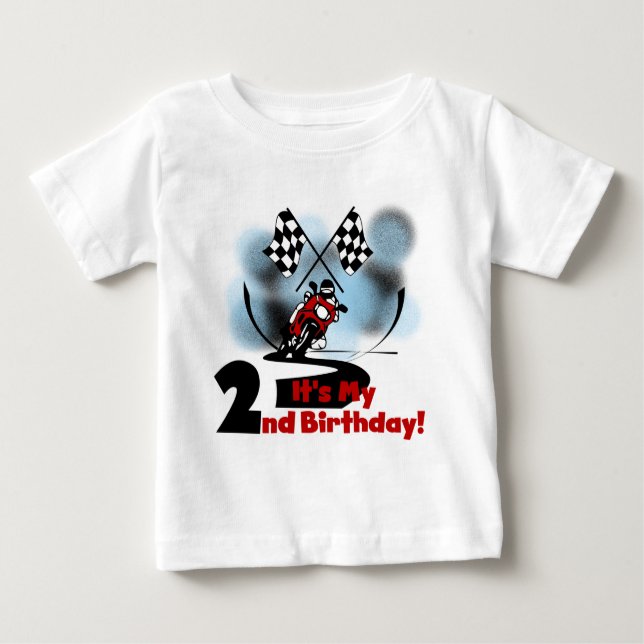 Motorcycle Racing 2nd Birthday Tshirts and Gifts (Front)